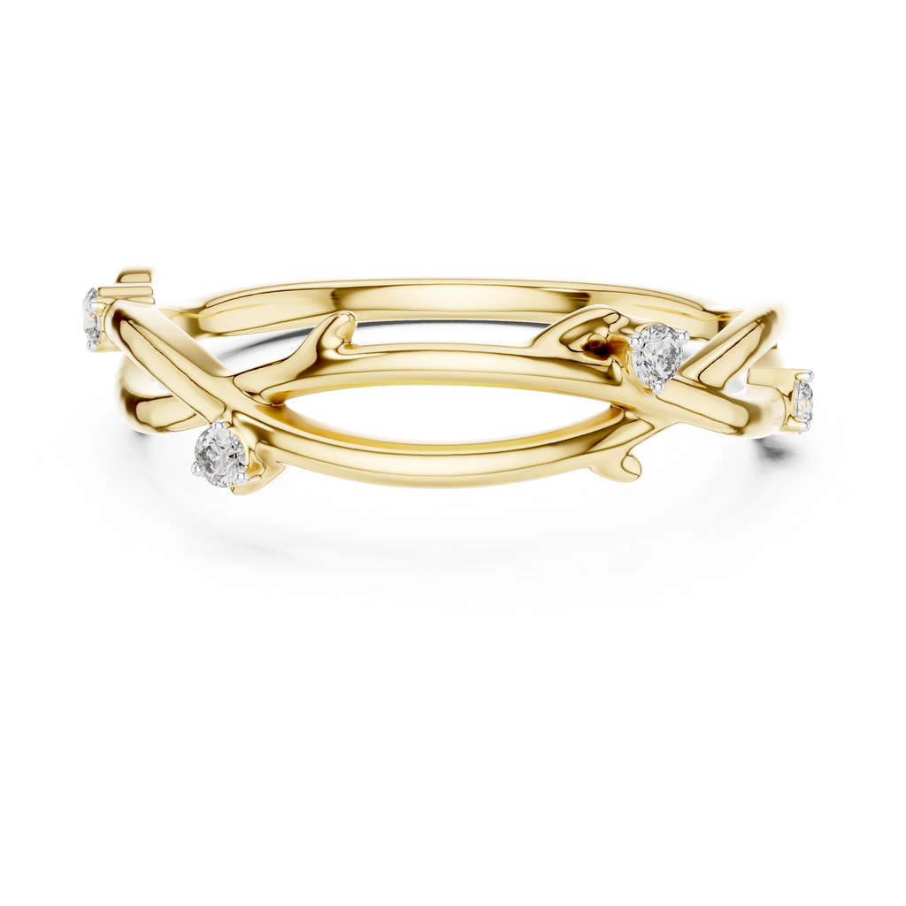 Golden Branch Elegance Ring