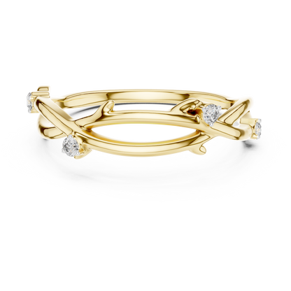 Golden Branch Elegance Ring