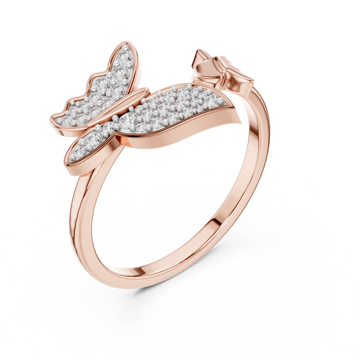 Butterfly Bloom Diamond Ring