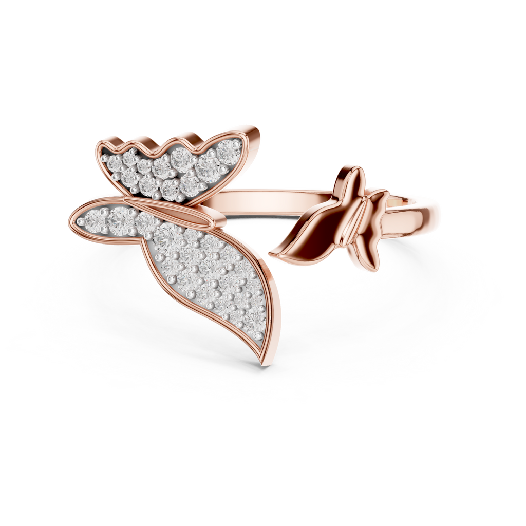 Butterfly Bloom Diamond Ring
