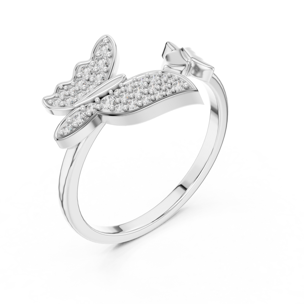 Butterfly Bloom Diamond Ring