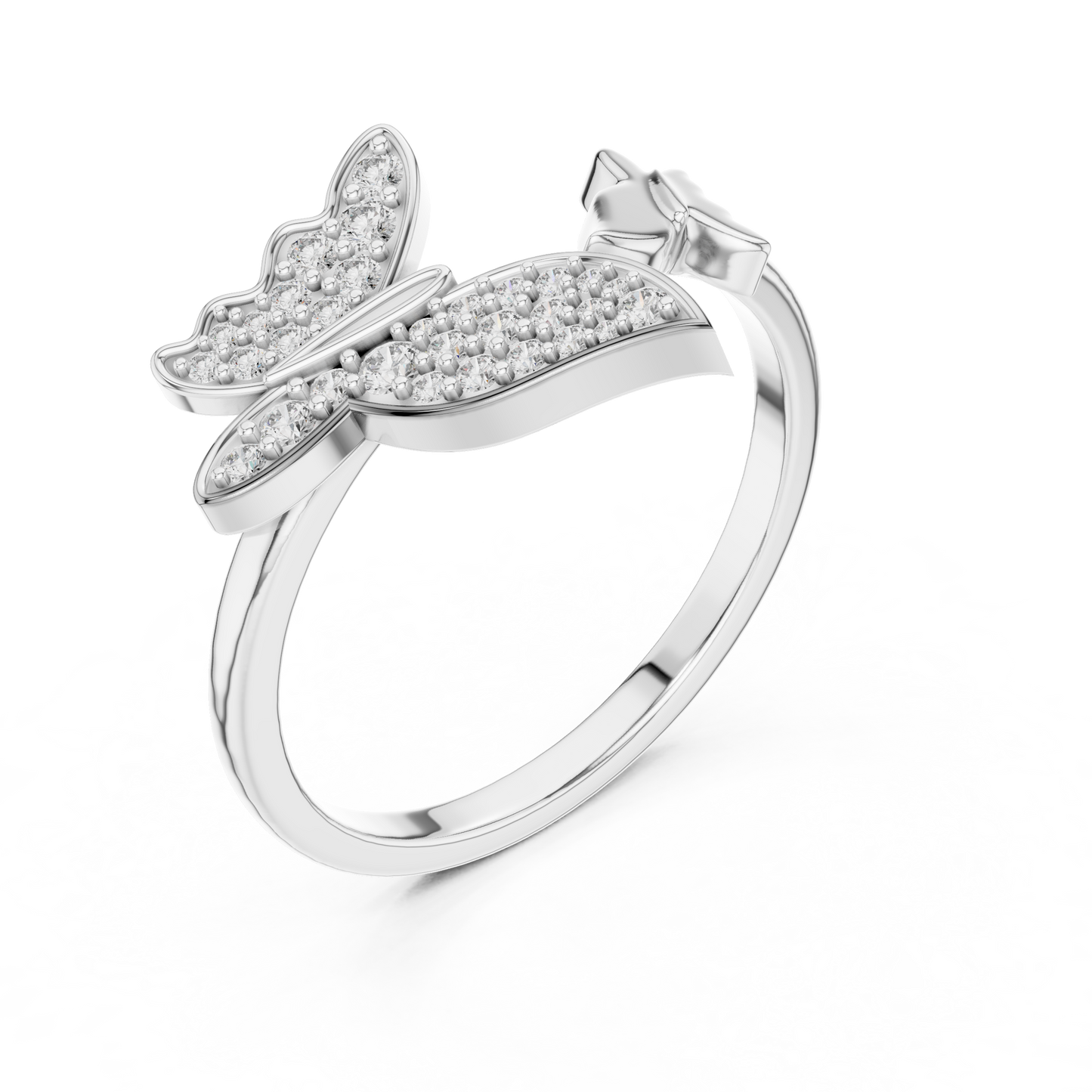 Butterfly Bloom Diamond Ring