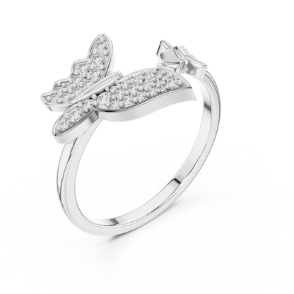 Butterfly Bloom Diamond Ring