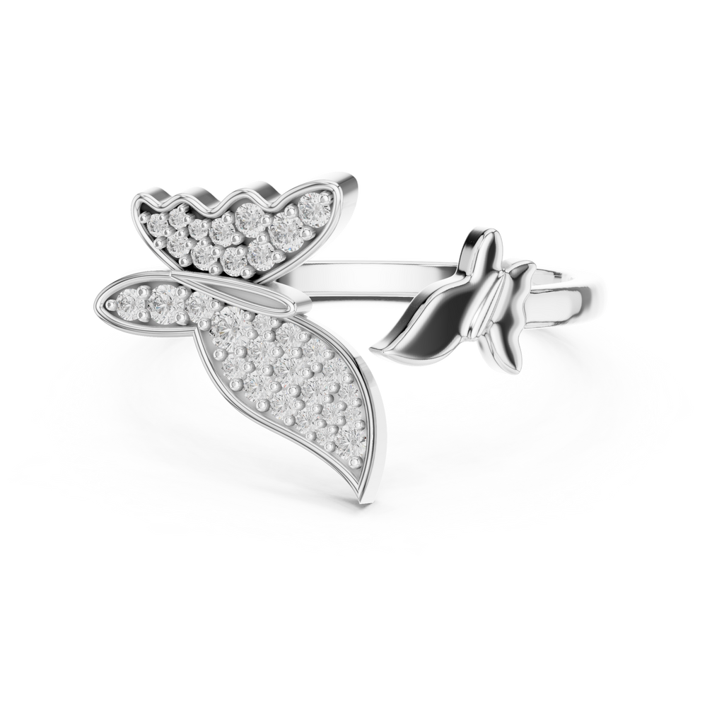 Butterfly Bloom Diamond Ring