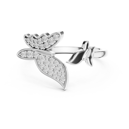 Butterfly Bloom Diamond Ring