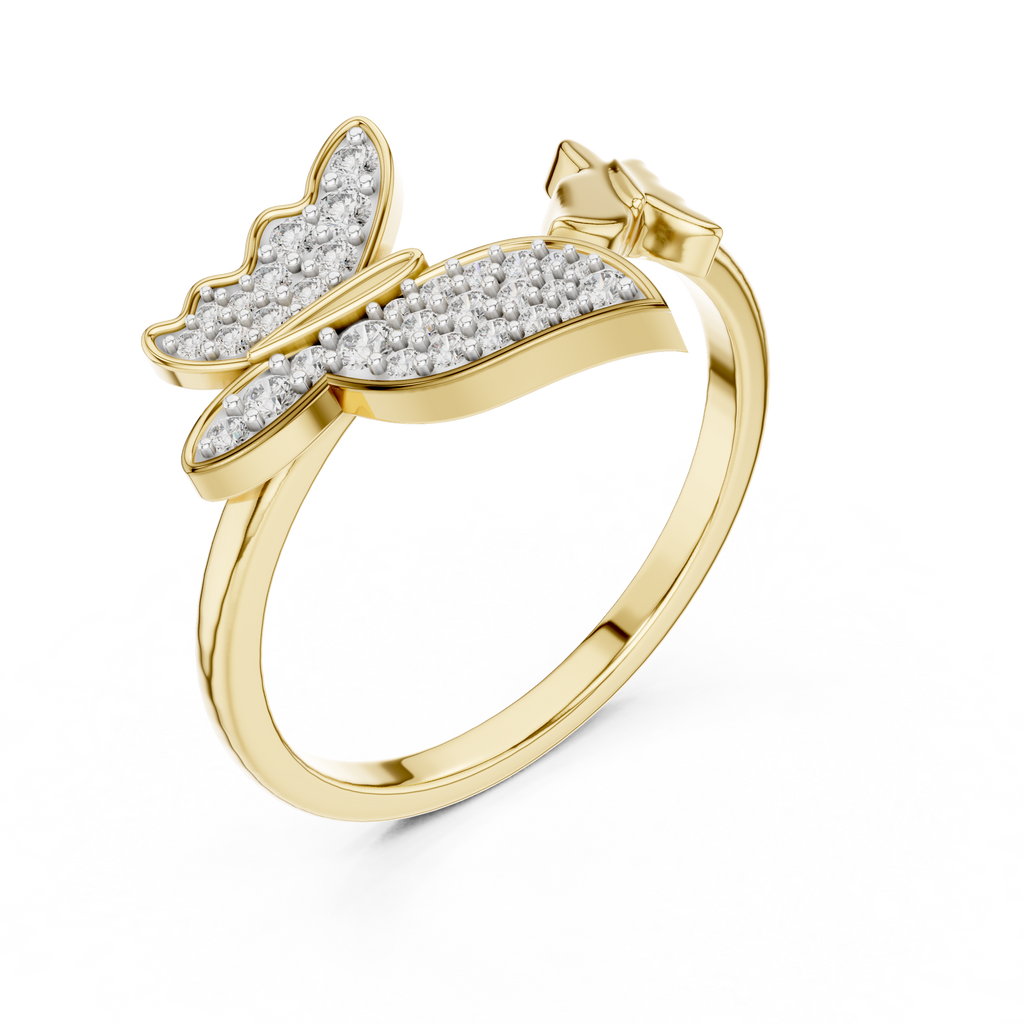 Butterfly Bloom Diamond Ring