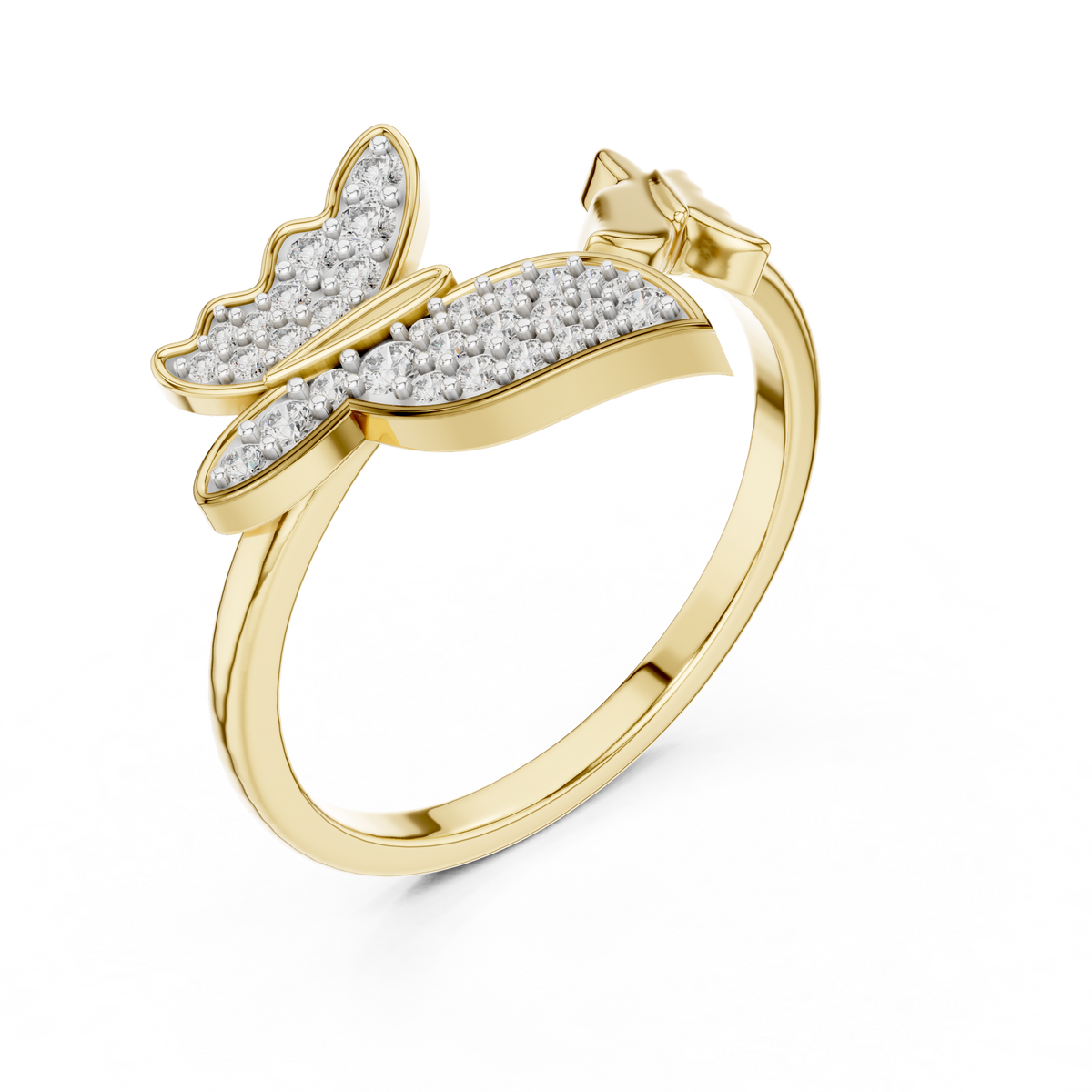 Butterfly Bloom Diamond Ring