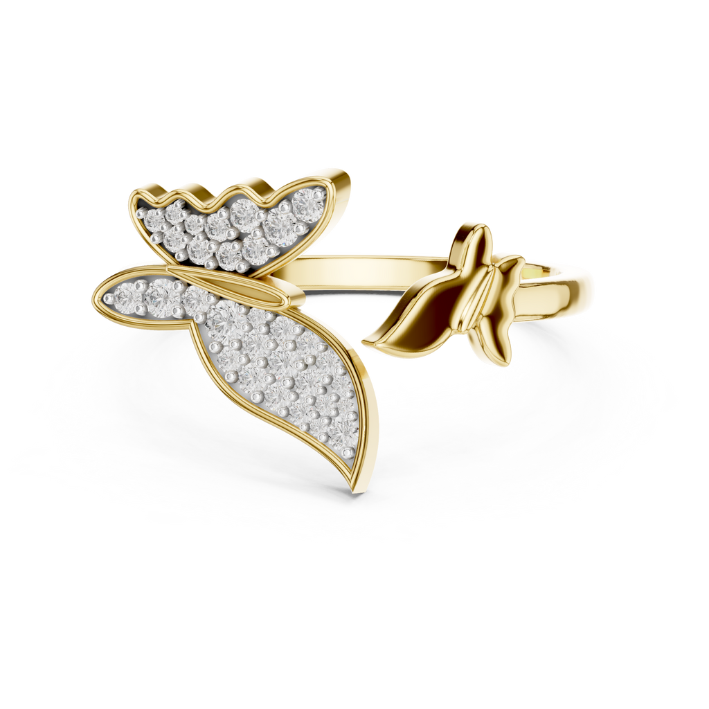 Butterfly Bloom Diamond Ring