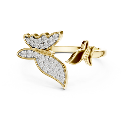 Butterfly Bloom Diamond Ring