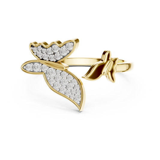 Butterfly Bloom Diamond Ring