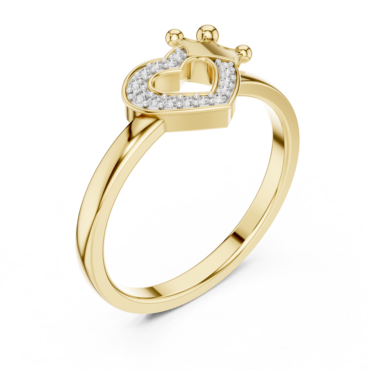 Queen of Hearts Diamond Ring