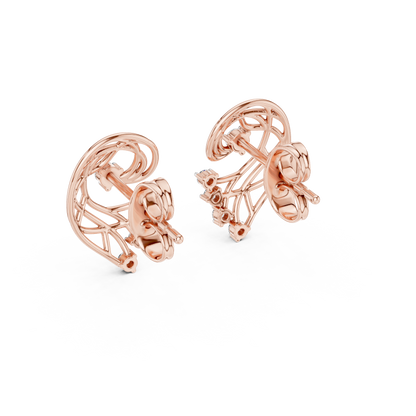 Elegant Gold Earrings with Diamonds | Timeless Fine Jewelry