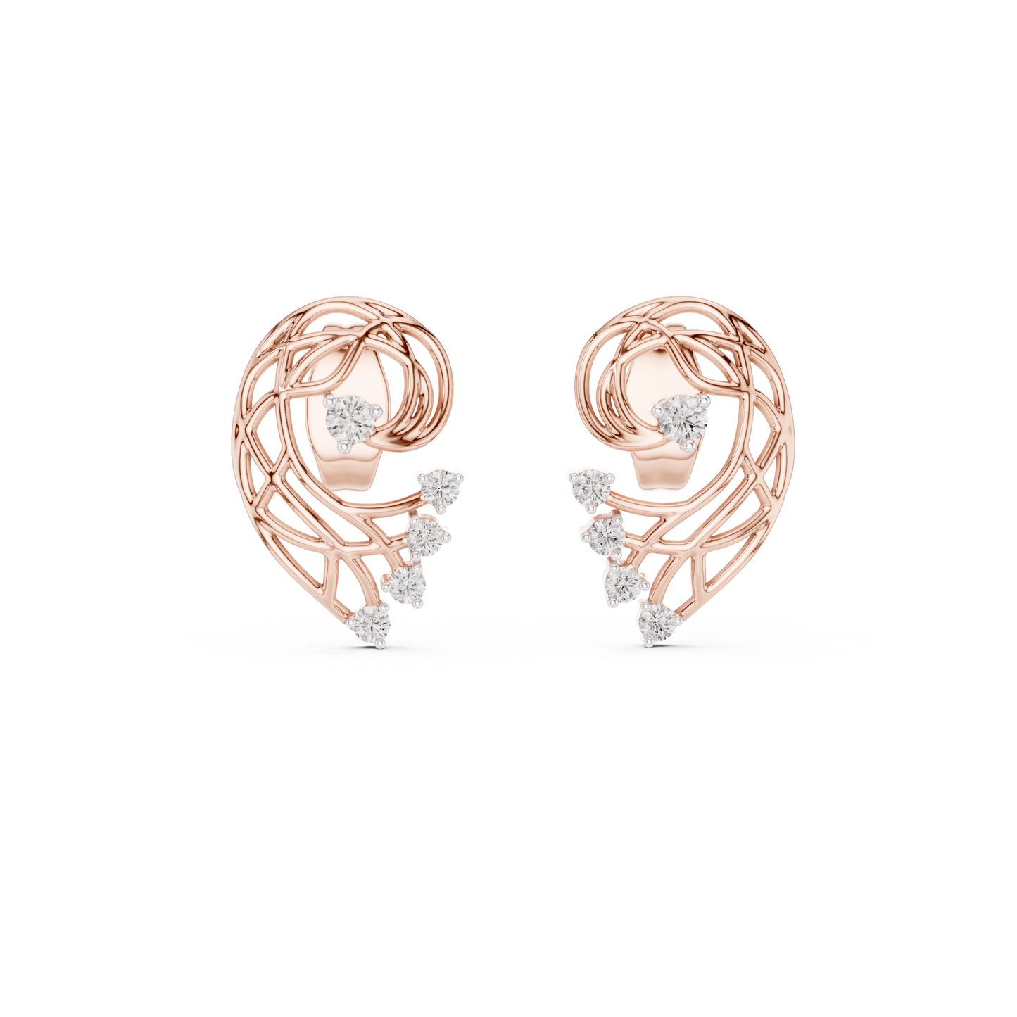 Elegant Gold Earrings with Diamonds | Timeless Fine Jewelry