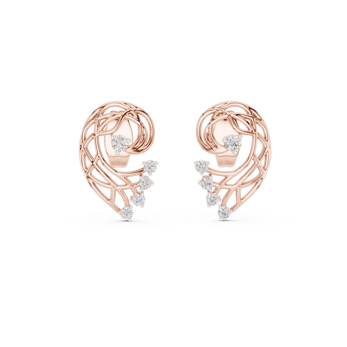 Elegant Gold Earrings with Diamonds | Timeless Fine Jewelry