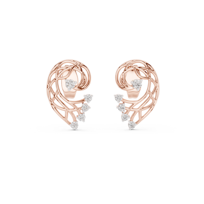 Elegant Gold Earrings with Diamonds | Timeless Fine Jewelry