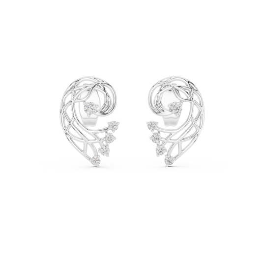 Elegant Gold Earrings with Diamonds | Timeless Fine Jewelry