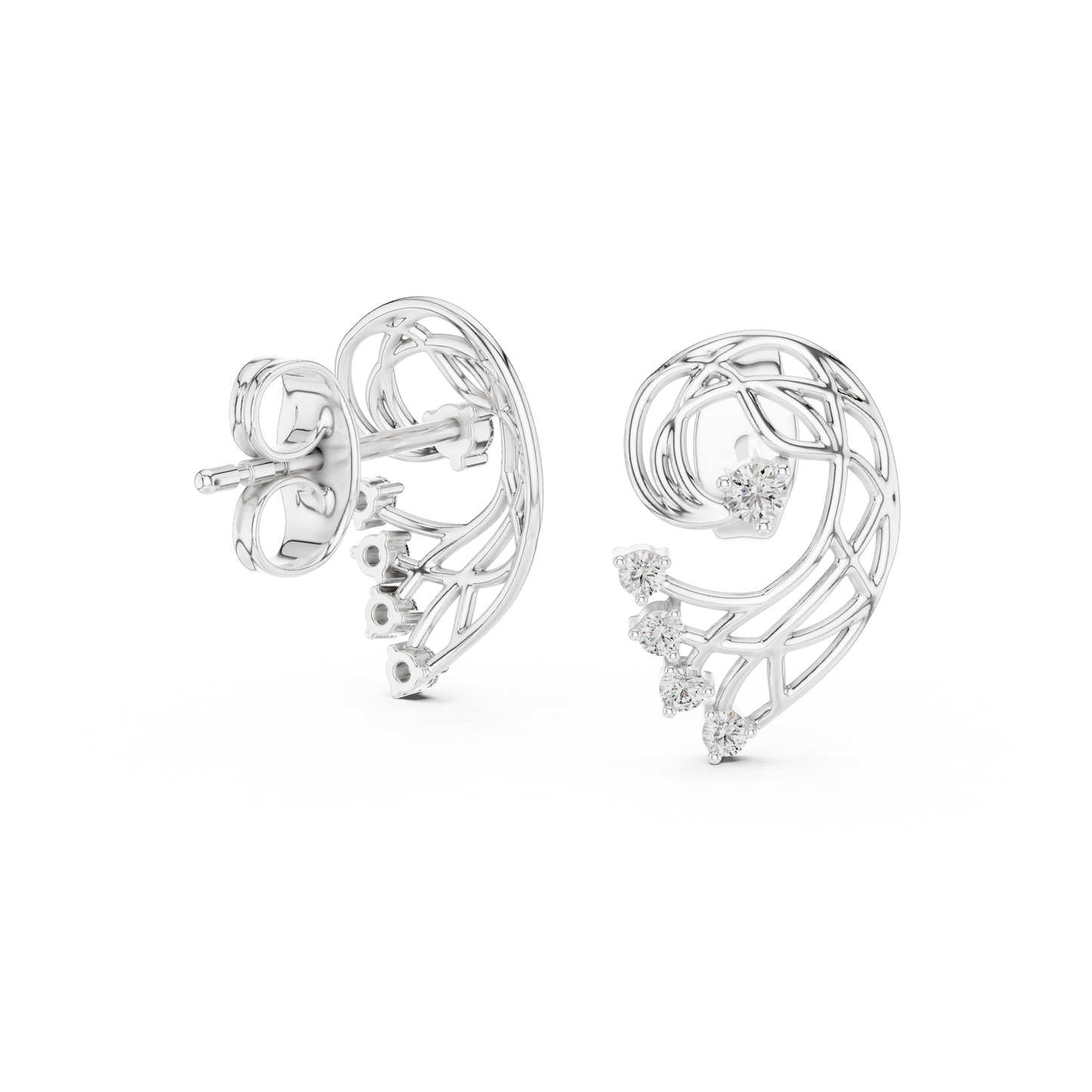 Elegant Gold Earrings with Diamonds | Timeless Fine Jewelry