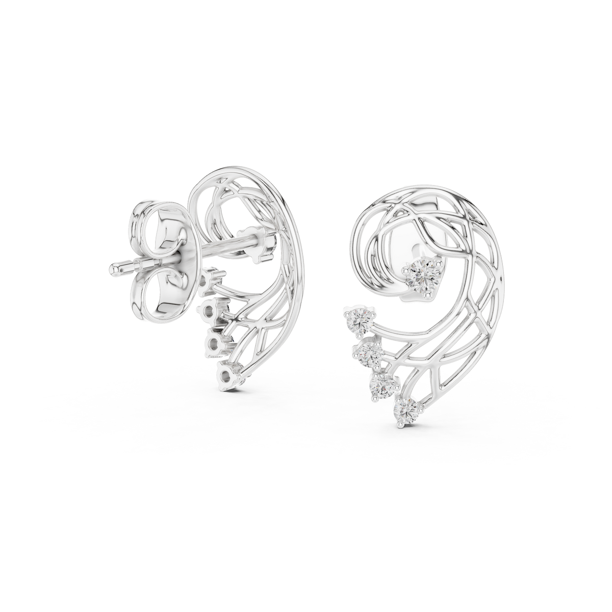 Elegant Gold Earrings with Diamonds | Timeless Fine Jewelry