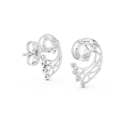 Elegant Gold Earrings with Diamonds | Timeless Fine Jewelry