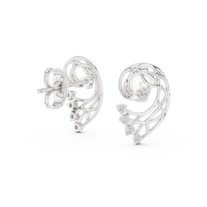 Elegant Gold Earrings with Diamonds | Timeless Fine Jewelry
