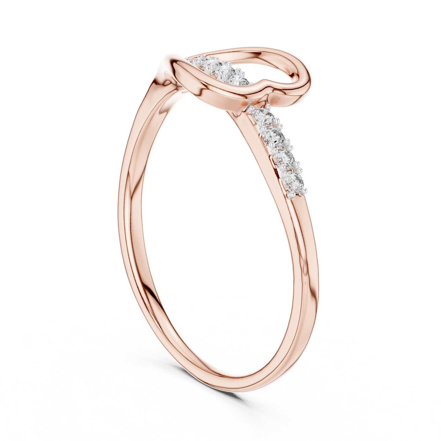 Heartline Glow Diamond Ring