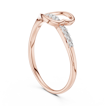 Heartline Glow Diamond Ring