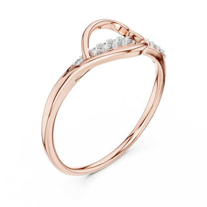 Heartline Glow Diamond Ring
