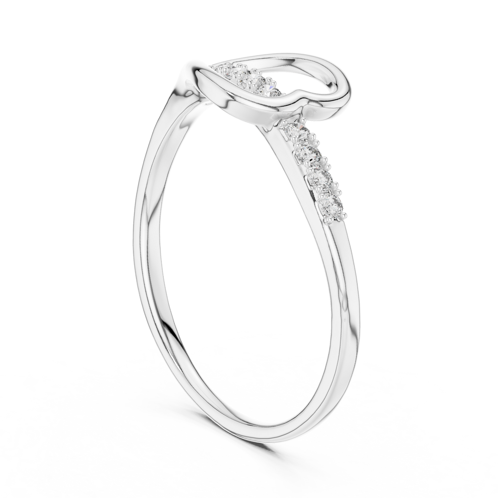 Heartline Glow Diamond Ring