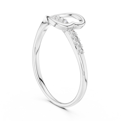 Heartline Glow Diamond Ring