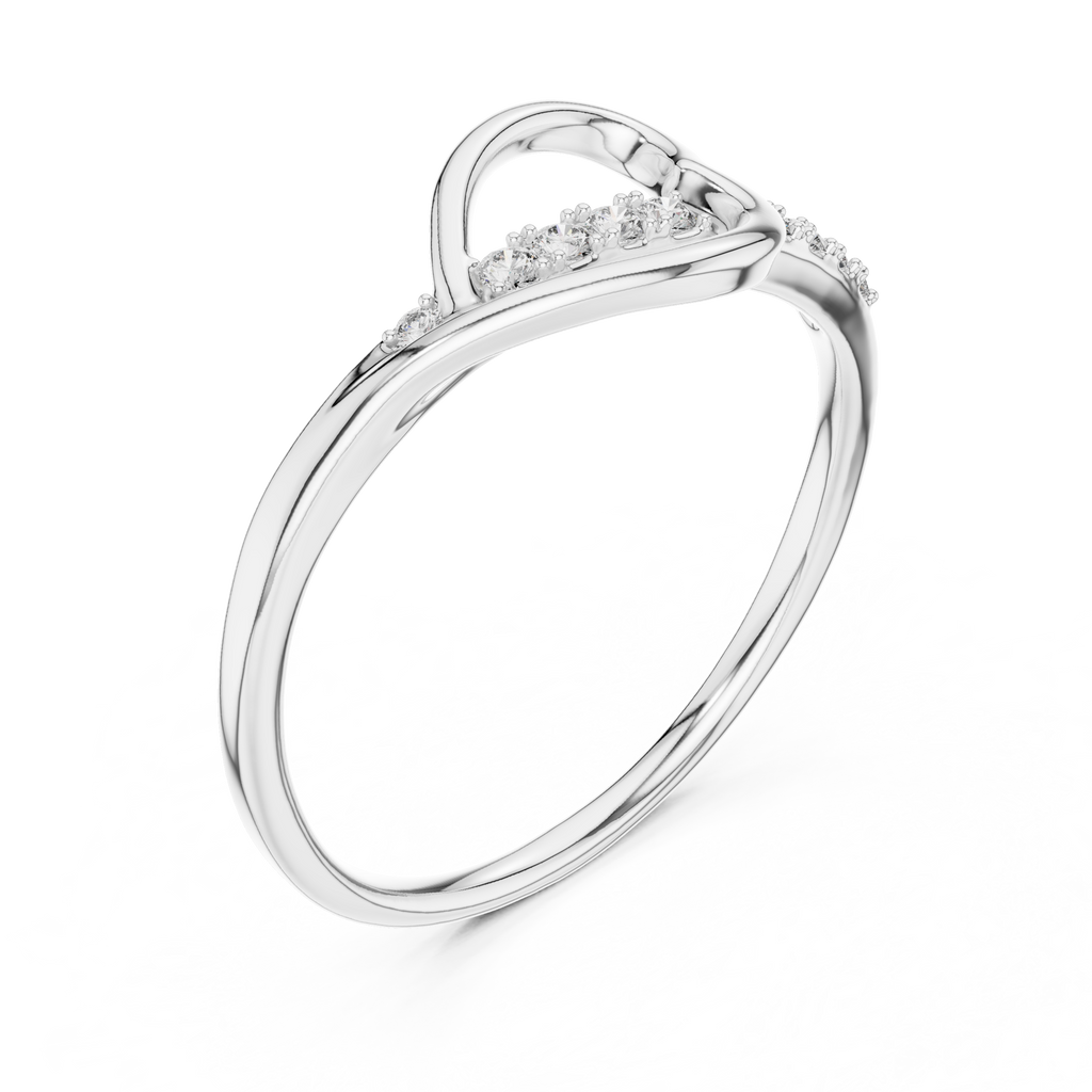 Heartline Glow Diamond Ring