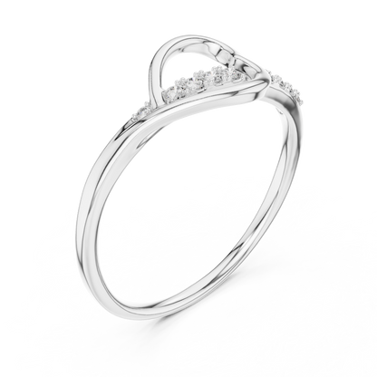 Heartline Glow Diamond Ring