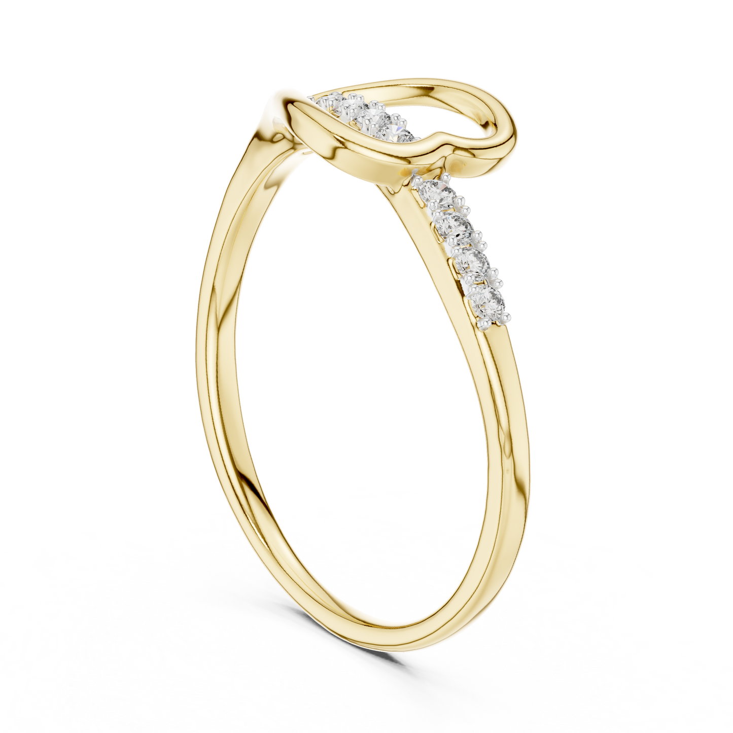 Heartline Glow Diamond Ring