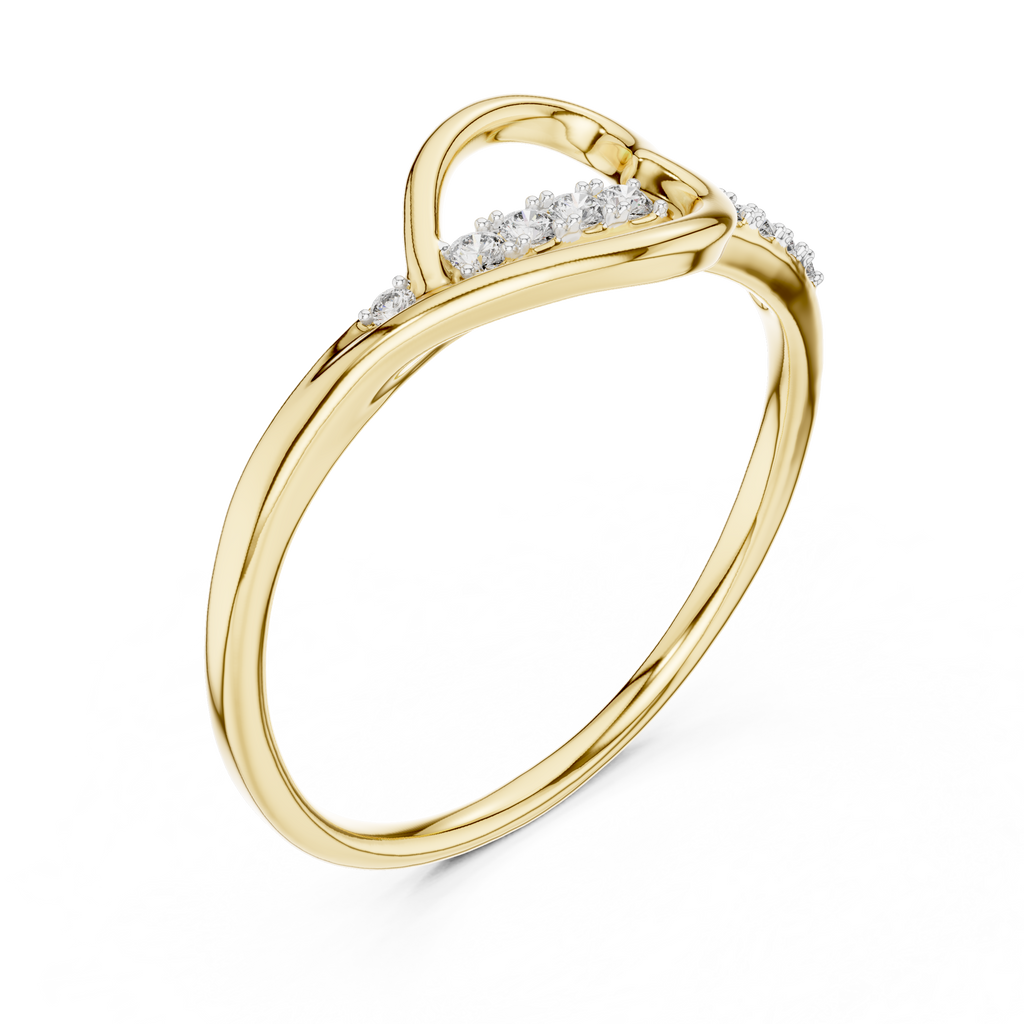 Heartline Glow Diamond Ring