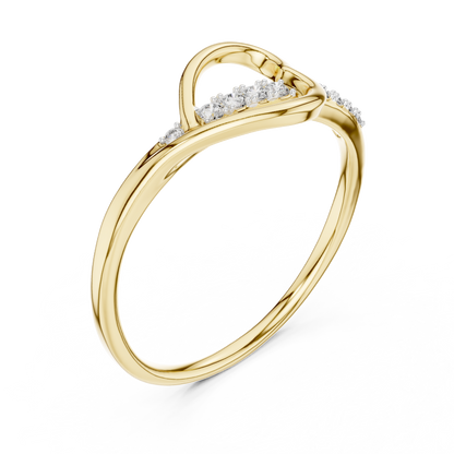 Heartline Glow Diamond Ring