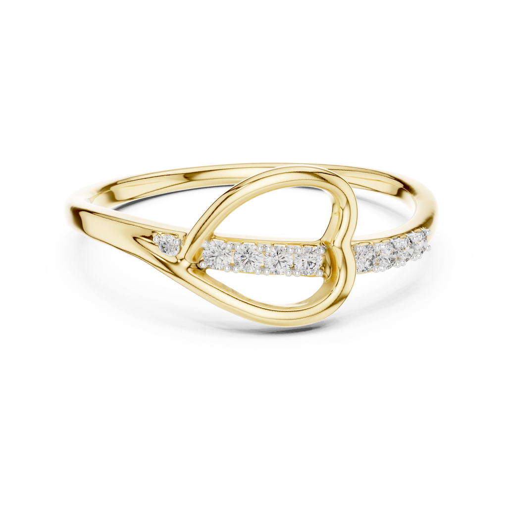 Heartline Glow Diamond Ring