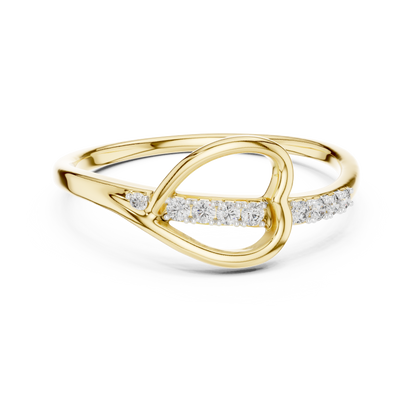 Heartline Glow Diamond Ring
