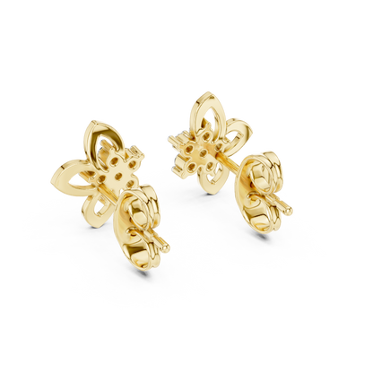Premium Butterfly Earrings with Diamonds | Fine Gold Jewelry Gift