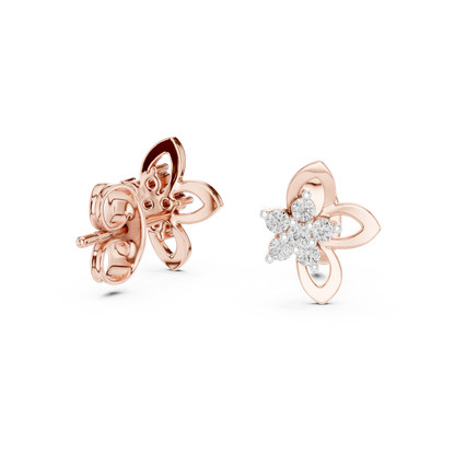 Premium Butterfly Earrings with Diamonds | Fine Gold Jewelry Gift
