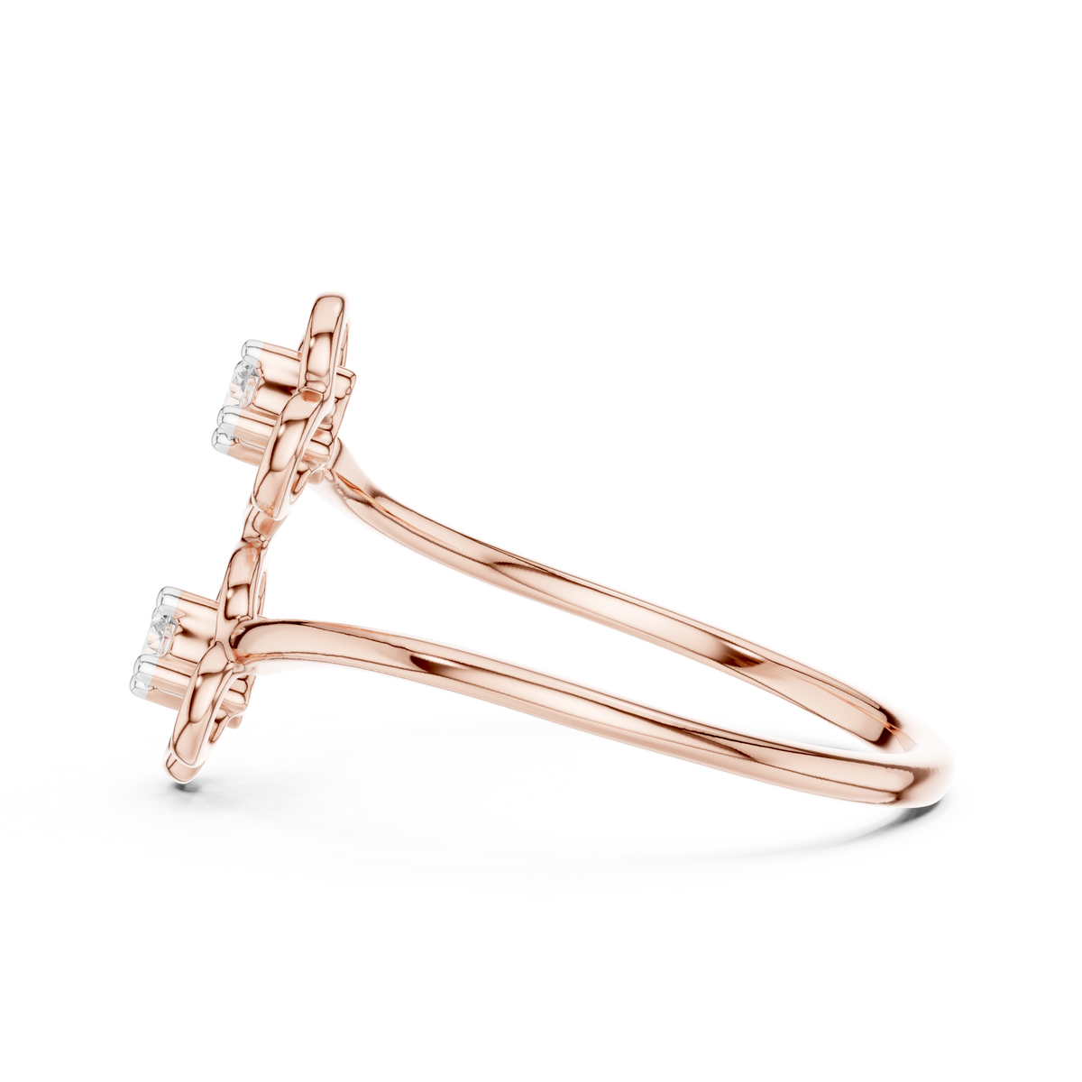 Luxe Floral Open Ring