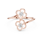 Luxe Floral Open Ring
