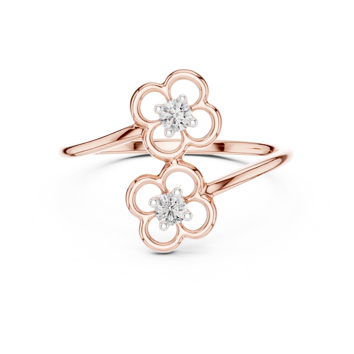 Luxe Floral Open Ring