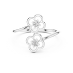 Luxe Floral Open Ring