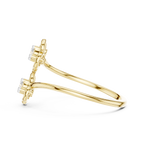 Luxe Floral Open Ring