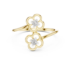 Luxe Floral Open Ring