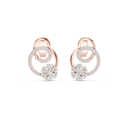 Graceful Loop Diamond Earrings