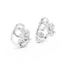 Graceful Loop Diamond Earrings
