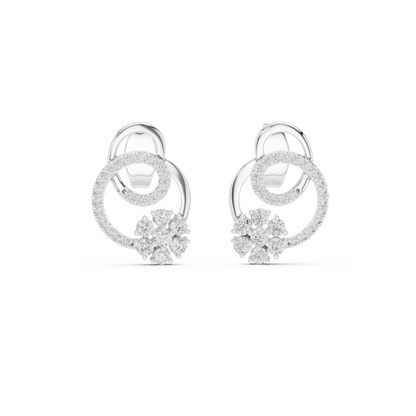 Graceful Loop Diamond Earrings
