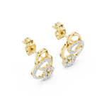 Graceful Loop Diamond Earrings