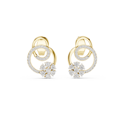 Graceful Loop Diamond Earrings