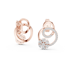 Graceful Loop Diamond Earrings